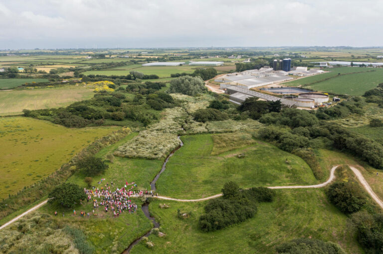 Protestation Élevage industriel : à Landunvez (29