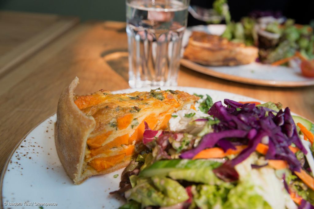 Plat végétarien lycée #PlusDeVégé GreenVoice