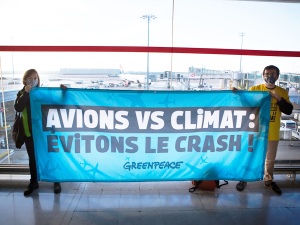 avions vs climat Greenpeace France