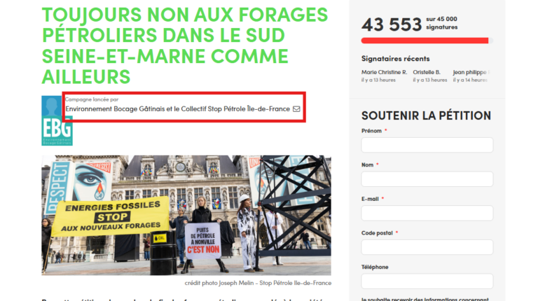 envoi email Greenvoice pétitionaire