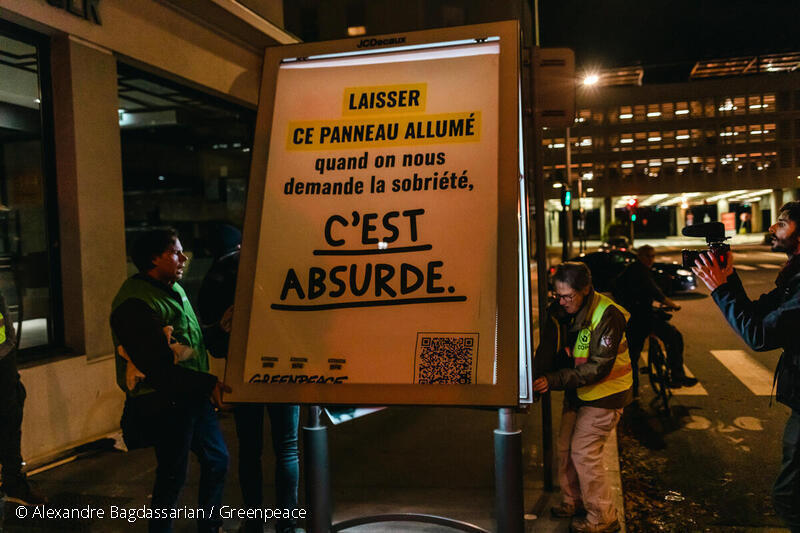 affiche gaspillage énergétique GreenVoice