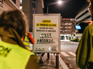 affiche gaspillage énergétique
