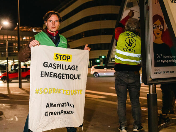 affiche stop gaspillage énergétique Greenvoice