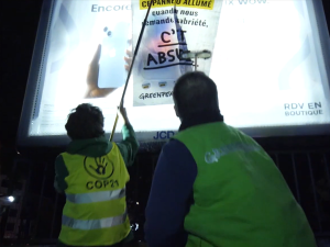 écran pub stop gaspillage énergétique GreenVoice